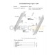 Пороги алюминиевые Rival Black для Mitsubishi L200 2006-2021