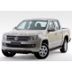 Пороги алюминиевые Rival Premium для Volkswagen Amarok 2010-2021