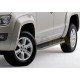 Пороги алюминиевые Rival Premium для Volkswagen Amarok 2010-2021