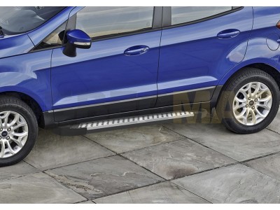 Пороги алюминиевые Rival BMW-Style для Ford Ecosport 2014-2018
