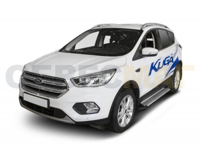 Пороги алюминиевые Rival BMW-Style для Ford Kuga 2016-2021