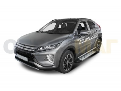 Пороги алюминиевые Rival BMW-Style для Mitsubishi Eclipse Cross 2018-2021