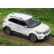 Пороги алюминиевые Rival Black New для Hyundai Creta 2016-2021