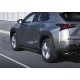Пороги алюминиевые Rival Black New для Lexus NX-200/200t/300h 2014-2021