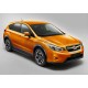 Пороги алюминиевые Rival Black New для Subaru XV 2011-2017
