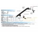 Пороги алюминиевые Rival Black New для Changan CS35 2013-2021