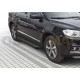 Пороги алюминиевые Rival Black New для Haval H6 2014-2020