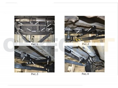 Пороги алюминиевые Rival Black New для Haval H6 2014-2020