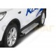 Пороги алюминиевые Rival Silver New для Ford Kuga 2016-2021