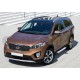 Пороги алюминиевые Rival Silver New для Kia Sorento Prime 2015-2021