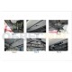 Пороги алюминиевые Rival Silver New для Toyota Highlander 2014-2020