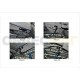 Пороги алюминиевые Rival Silver New для Toyota Highlander 2014-2020