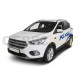 Пороги алюминиевые Rival Black New для Ford Kuga 2016-2021