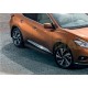 Пороги алюминиевые Rival Black New для Nissan Murano 2016-2021