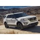 Пороги алюминиевые Rival Silver New для Ford Explorer 2011-2017