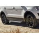 Пороги алюминиевые Rival Silver New для Ford Explorer 2011-2017