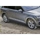 Пороги алюминиевые Rival Black New для Audi Q7 2015-2021
