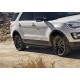 Пороги алюминиевые Rival Black New для Ford Explorer 2011-2017