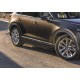 Пороги алюминиевые Rival Black New для Mazda CX-9 2017-2021