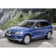 Пороги алюминиевые Rival Black New для Volkswagen Touareg 2010-2017