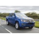 Пороги алюминиевые Rival Black New для Volkswagen Amarok 2016-2021