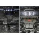 Защита картера, КПП, радиатора и РК Автоброня для 2,7/2,8D сталь 2 мм для Toyota Fortuner 2017-2021