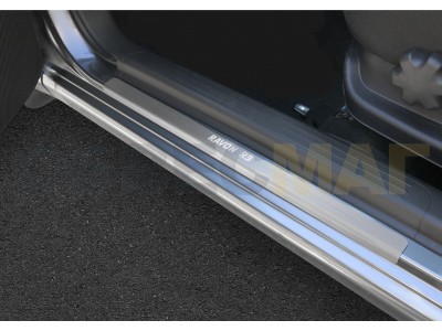 Накладки порогов Rival с надписью 2 штуки для Ravon Nexia R3 2015-2021