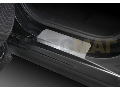 Накладки порогов Rival с надписью 4 штуки для Mazda CX-5 2011-2017