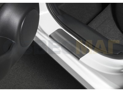 Накладки порогов Rival с надписью 4 штуки для Nissan Qashqai 2014-2021