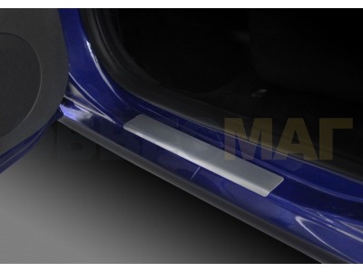 Накладки порогов Rival с надписью 4 штуки для Lada Largus 2012-2021
