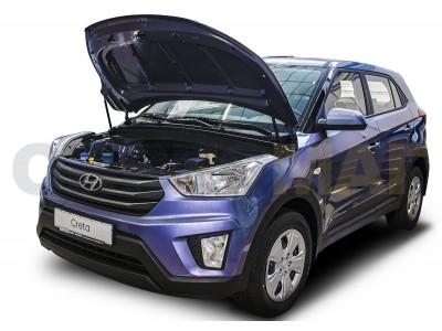 Упоры капота Автоупор 2 штуки для Hyundai Creta 2016-2021