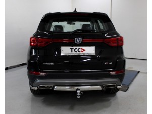 Защита заднего бампера овальная 75х42 мм для Changan CS75 № CHANCS7520-32