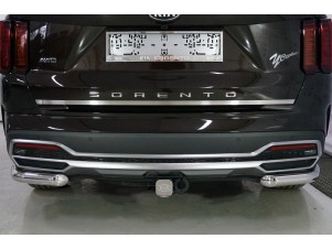 Накладка на заднюю дверь лист шлифованный для Kia Sorento № KIASOR20-03