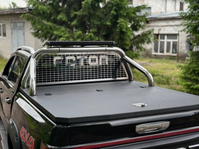 Защита кузова и заднего стекла (для крышки) 76,1 мм со светодиодной фарой для Foton Tunland V9 2.0 Diesel АКПП 4WD 2025-н.в.