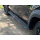 Пороги алюминиевые "Slim Line Silver" 2120 мм для Foton Tunland V9 2.0 Diesel АКПП 4WD 2025-н.в.