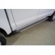 Пороги алюминиевые "Slim Line Silver" 2120 мм для Foton Tunland V9 2.0 Diesel АКПП 4WD 2025-н.в.
