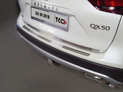 Накладка на заднюю дверь лист шлифованный для Infiniti QX50 2018-2021