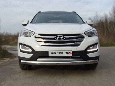 Рамка номерного знака Hyundai Santa Fe (комплект) ТСС для Любые
