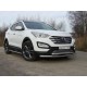 Защита передняя двойная 60-50 мм ТСС для Hyundai Santa Fe 2012-2015