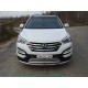 Защита передняя двойная 60-50 мм ТСС для Hyundai Santa Fe 2012-2015
