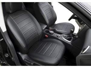 Чехлы Rival экокожа черные Строчка на спинку 40/60 для Chevrolet Niva № SC.1004.1
