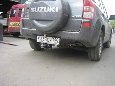 Фаркоп Бизон шар Е съёмный под квадрат для Suzuki Grand Vitara (5 дверей) 2005-2015