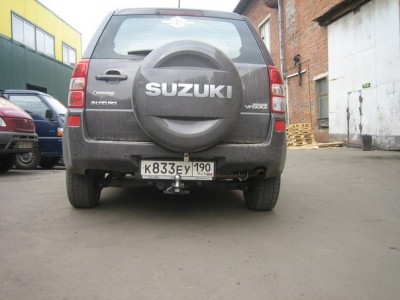 Фаркоп Бизон шар Е съёмный под квадрат для Suzuki Grand Vitara (5 дверей) 2005-2015