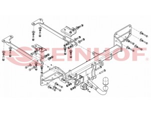 ТСУ Фаркоп Steinhof шар A для Land Rover Range Rover Vogue № L-114