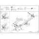 Фаркоп оцинкованный Galia шар A для Mercedes-Benz E-Class W211 2002-2009
