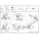 Фаркоп оцинкованный Galia шар A для Subaru Outback 2009-2014