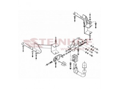 Фаркоп Steinhof шар BMC съёмный для Toyota Land Cruiser Prado 150/Lexus GX460 2009-2019