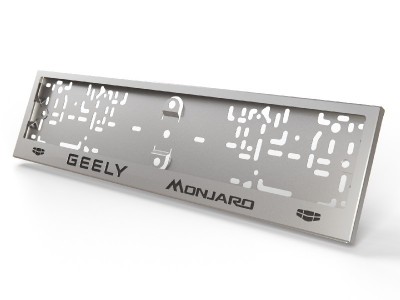 Рамка номерного знака (комплект) ТСС для Geely Monjaro 2.0 4WD 2021 – н.в.