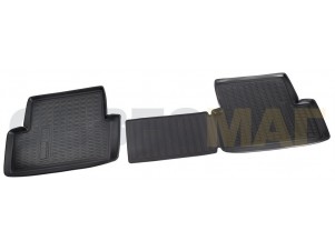 Коврики в салон Norplast полиуретан чёрные задние 2 штуки для Nissan Qashqai № NPA01-C61-601
