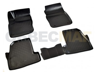 Коврики в салон Norplast 3D полиуретан чёрные для 3 дверей для Ford Focus 3 2015-2021